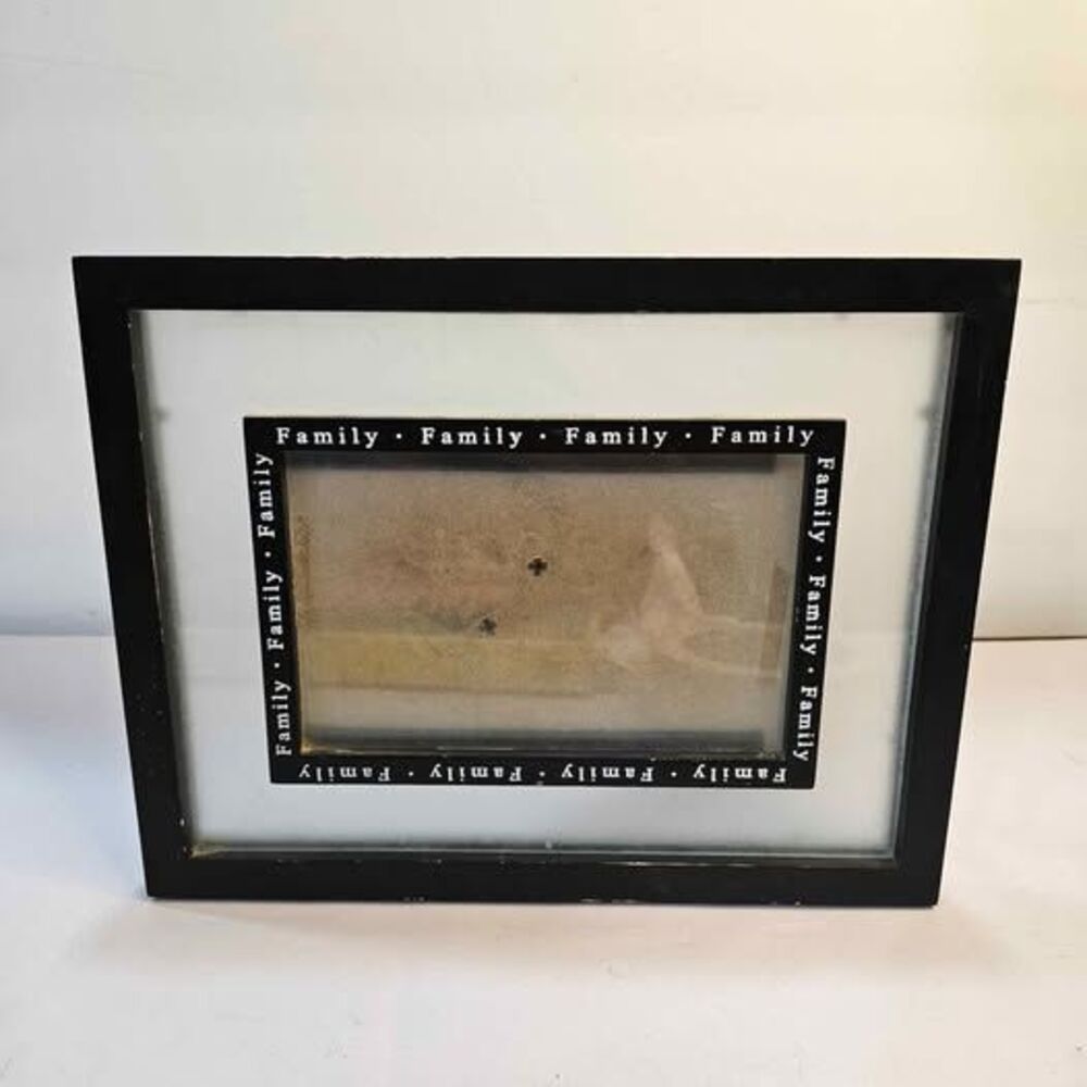 Black 'Family' Floating Picture Frame